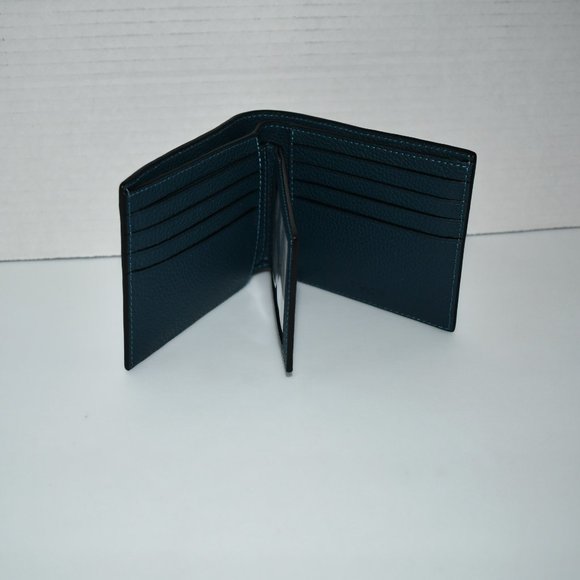 Coach Signature Leather 3-In-1 Wallet in Dark Denim #C1231 DDE NWT - Picture 3 of 6